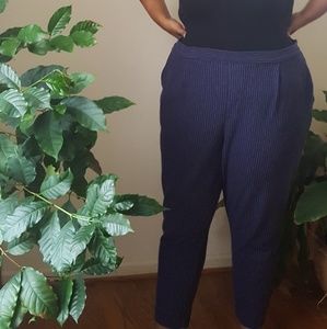Old Navy Plus size blue pinstriped pants